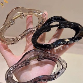 [Gou] 1 Chiếc Đám Mây Thanh Lịch Rỗng Vuốt Tóc Kẹp Nữ Bé Gái Thạch Acrylic Kẹp Tóc Nhựa Kẹp Tóc Barrettes Phụ Kiện Tóc VN