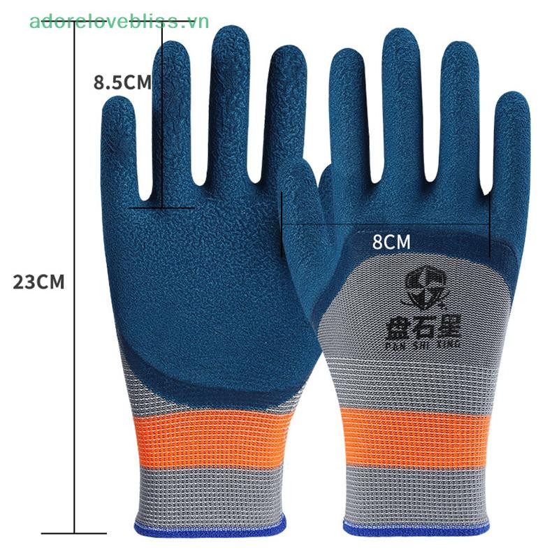 Thêm 1 Đôi Găng Tay Cao Su Lốp Xe Chống Mài Mòn Chống Trơn Trượt Găng Tay Bảo Hộ Lao Động Cải Thiện Nhà Xây Dựng Sân Vườn BSS
