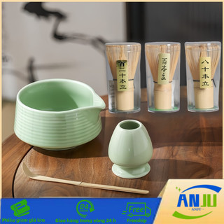 Bộ Chổi Chasen Đánh Matcha Tre, Phới Pha Matcha, Chổi Chasen Đánh Matcha Cao Cấp, Cây Khuấy Trà Xanh