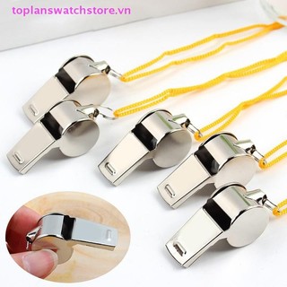 Toplanswatchstore Kim Loại Còi Trọng Tài Thể Thao Bóng Bầu Dục Thép Không Gỉ Còi Bóng Đá Tiệc Bóng Rổ Huấn Luyện Trường Cổ Vũ VN