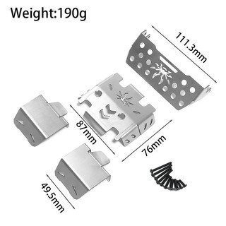 Thép không gỉ Kim Loại Ốp Lưng Khung Xe Giáp Bảo Vệ Tấm Trượt HD6100 Cho Croboll 1 / 7 MK07 JK07 RC Xe Sửa Đổi Và Nâng Cấp Các Bộ Phận-- * -