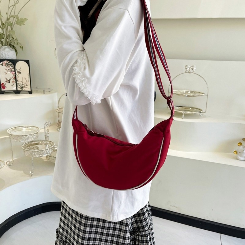 SA Túi Mặt Trăng Cho Nữ Nam Lưỡi Liềm Túi Đeo Vai Retro Vải Đeo Ngang Túi Quà Tặng
