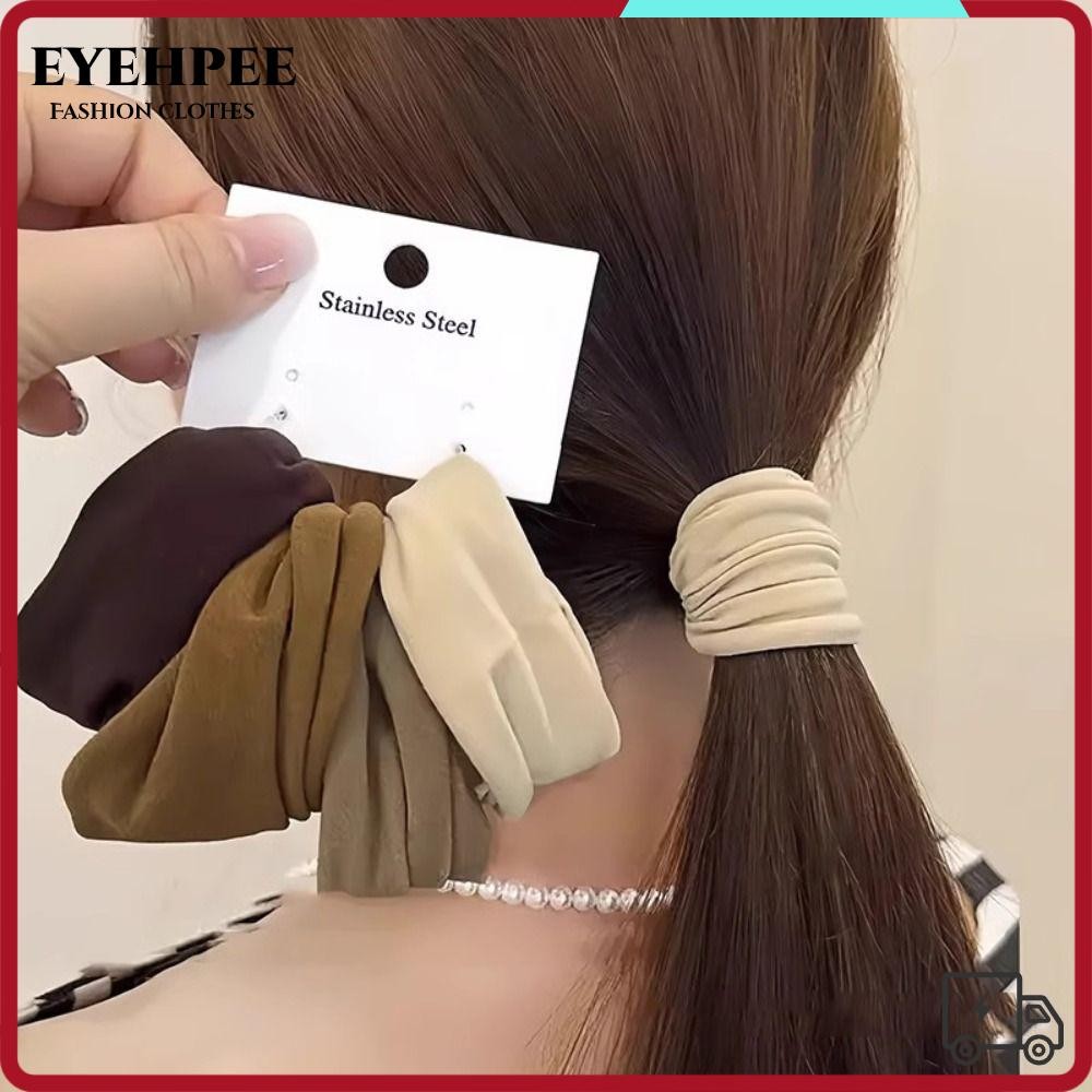 Eyehpee 4 Cái / bộ Scrunchie Nữ, Dây Buộc Tóc Co Giãn Mở Rộng, 2024 Chắc Chắn Cao Co Giãn Phụ Kiện Tóc Dây Cao Su Nữ