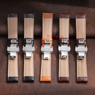 Dây đồng hồ da bò cao cấp 12-24mm chống thấm nước, khóa bướm, thay thế cho nhiều kích thước