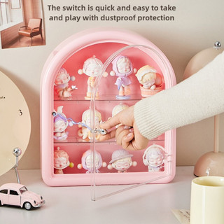 Pop Mart Tay Trưng Bày Tủ Trưng Bày Hộp Bảo Quản Búp Bê Treo Tường Tay Màn Hình Đứng Hộp Bảo Quản Dễ Thương