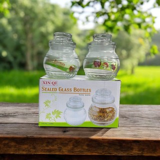 Combo 2 hũ thuỷ tinh đựng gia vị 200ml - Trường An VN