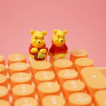 Bàn phím chuột Graby2026 Winnie the Pooh, bộ đệm chuột 3D, kết nối USB 2.4 GHz, không cần Bluetooth, thiết kế thời trang cao cấp — ảnh 4