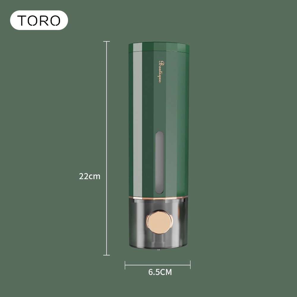 Hộp đựng sữa tắm dầu gội nước rửa tay DINO chất liệu ABS gắn treo tường tiện lợi tặng kèm miếng dán