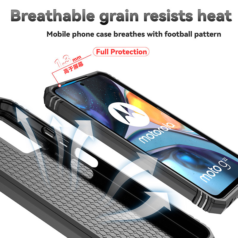 Dành Cho Motorola Moto G Power 5G (2024) Vỏ Giáp Lai Chống Sốc Trượt Ống Kính Camera Bảo Vệ