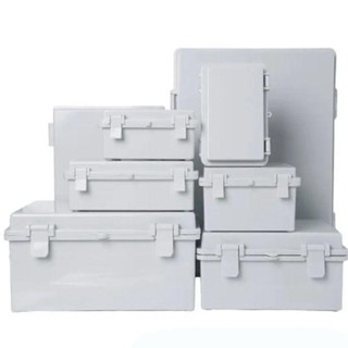 Hộp nối điện YSANH, Vỏ có công tắc kín ngoài trời màu trắng có chốt, Hộp phân phối IP67 bằng nhựa chống nước