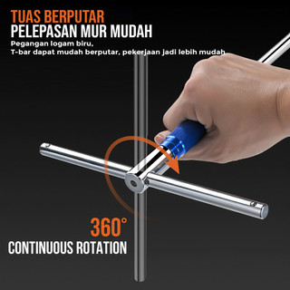 Cờ lê chữ T, Thanh mở rộng cán dài 1/2 inch, Kết nối đa năng, Tiện dụng cho mọi công việc, Đảm bảo chất lượng