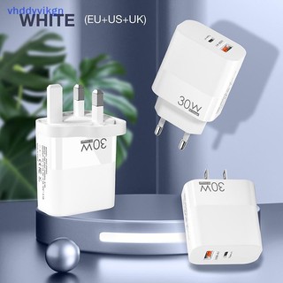 Vhd 30W USB Type C 3.0 cho 16 15 Điện thoại treo tường Huawei EU / US / UK Plug VN