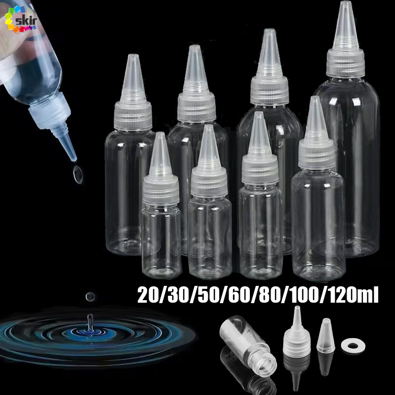 Chai nhựa PET trong suốt rỗng có thể đổ lại di động - Chai bóp nhũ tương, Hộp đựng kem dưỡng da, Du lịch mỹ phẩm