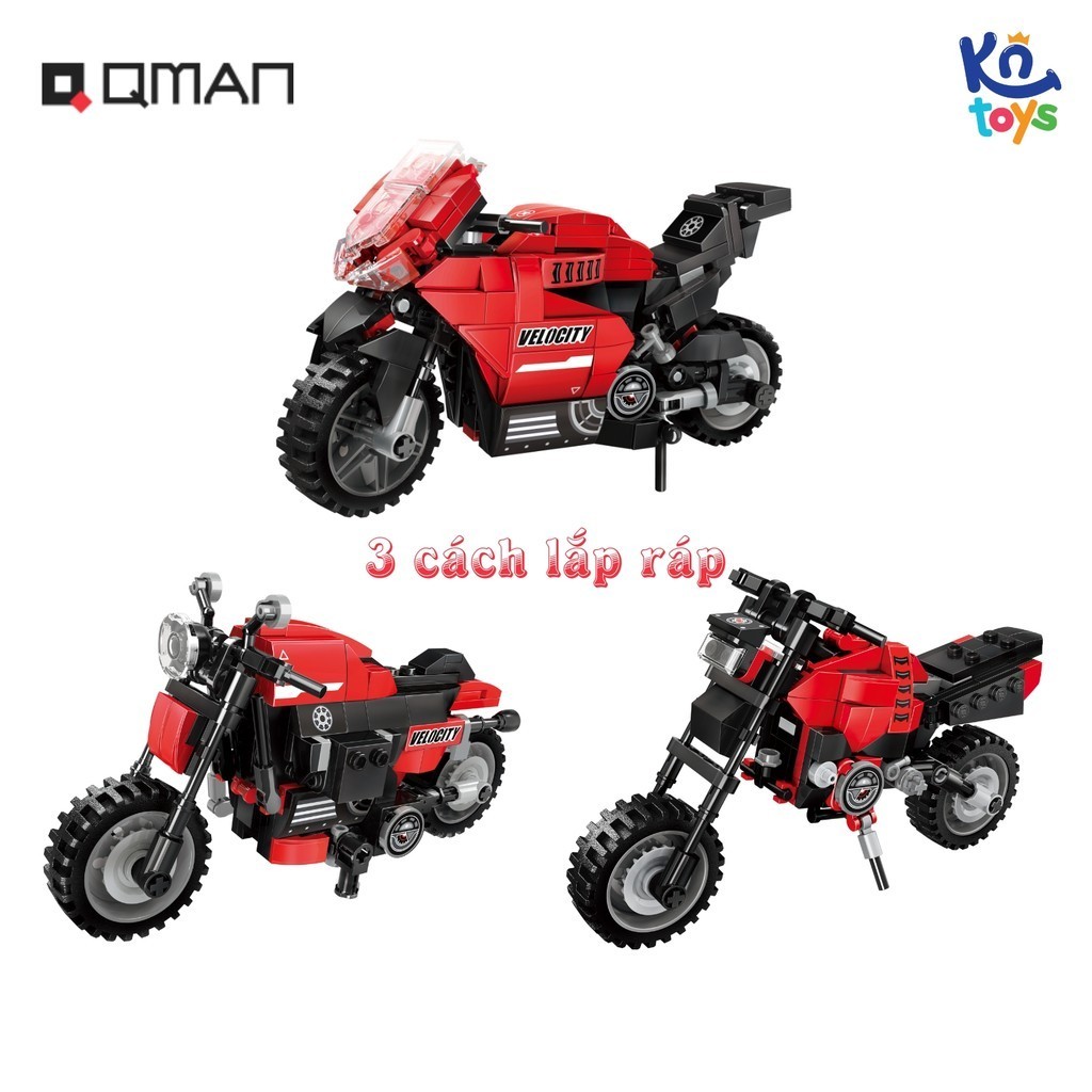 Ảnh Đồ chơi lắp ráp, xếp hình Qman 42114 - Mô Tô Thể Thao (338 mảnh ghép) 1