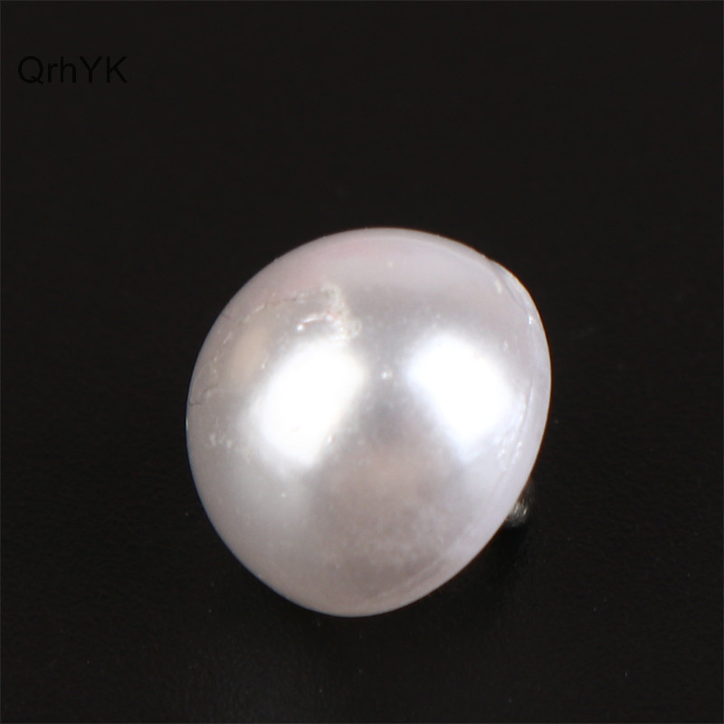 Nhà Máy Thời Trang 10 Chiếc 10 Mm / 12 Mm Nấm Giả Nhựa Áo Sơ Mi Hình Bán Nguyệt Ngọc Trai Nút Chân Cho Quần Áo Trang Trí May DIY QrhYK