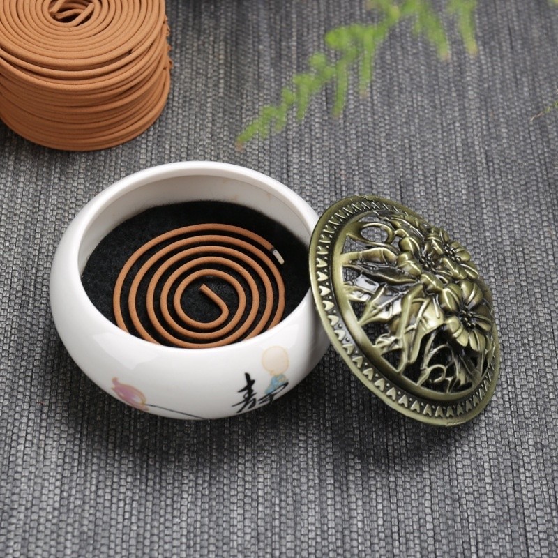 NHANG TRẦM VÒNG DÙNG CÓ CÁC LOẠI LƯ HƯƠNG XÔNG, ĐỐT TRẦM (LOẠI HỘP LỚN 120 VÒNG)