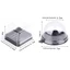 GAVESTO 50 Cái Hộp Đựng Muffin, Đồ Dùng Tiệc Mini Cupcake Hộp, Hộp Đựng Bánh Mái Vòm Đám Cưới Bằng Nhựa