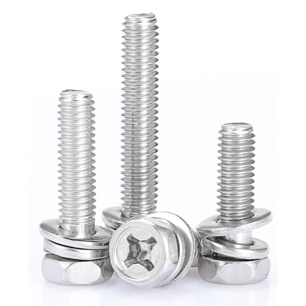 [Fgh-vn1] Bulong liền PHẲNG VÊNH Bulong Lục Giác 3 TỔ HỢP，Bulong lục ...