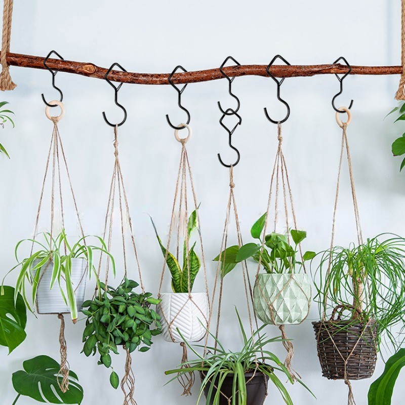 [Nổi bật] Móc treo hình chữ S - Chống gió, tiết kiệm không gian, chịu lực mạnh - Giá treo đồ dùng nhà bếp - Móc treo lan can - Giá đỡ dụng cụ sửa chữa - Phụ kiện lưu trữ đa năng