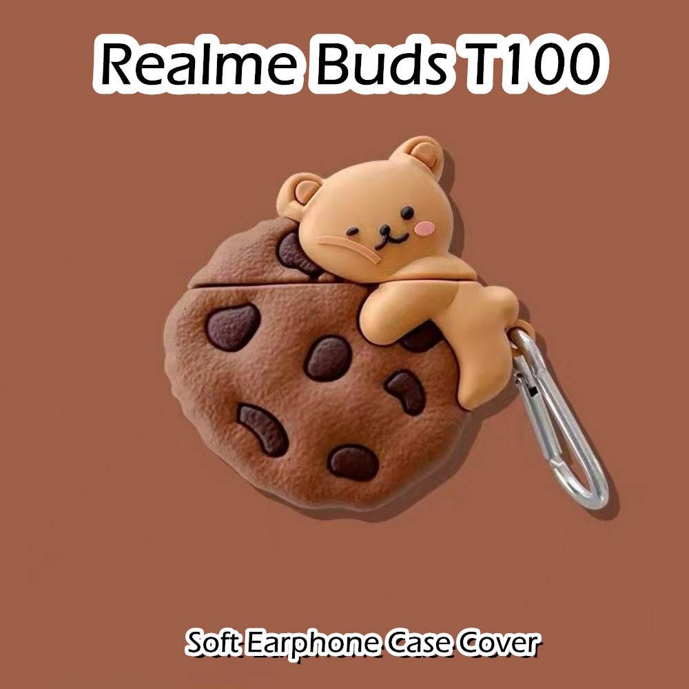 [Ngôi sao tương lai] Dành cho vỏ Realme Buds T100 Vỏ tai nghe silicon mềm hoạt hình đổi mới NO.1