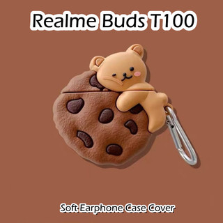 [imamura] Dành cho vỏ Realme Buds T100 Vỏ tai nghe silicon mềm hoạt hình đổi mới NO.1