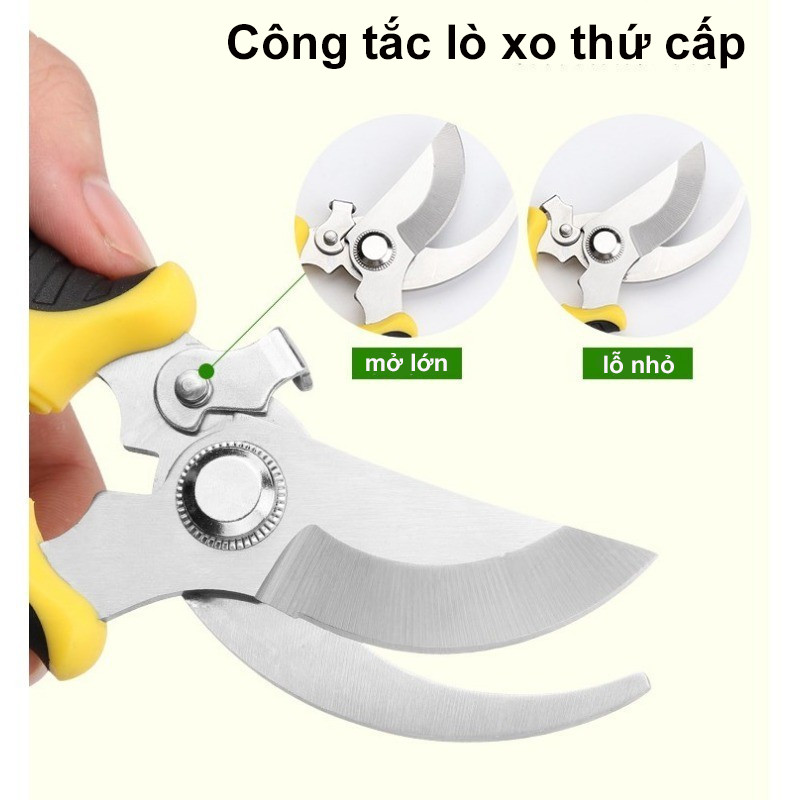 Kéo Cắt Cành Đa Chức Năng Vườn，Kéo Cắt Tỉa Cây Cảnh ，Kéo Tỉa Cành Chống Trượt Tiết Kiệm Công Sức