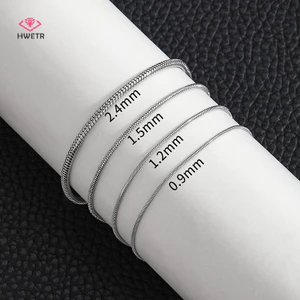 Hwetr Đơn Giản Nam Thép Không Gỉ Vuông Xương Rắn Dây Xích Vòng Tay Hip-Hop Trang Sức Hợp Thời Trang Dự Tiệc Phụ Kiện Vòng Tay Cho Nữ Mới