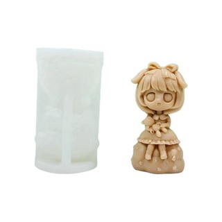MIS Công Chúa Búp Bê Khuôn Silicon Làm Xà Phòng Handmade Khuôn Nhựa Dính Đúc Khuôn Thạch Cao Bánh Nướng Khuôn Hom