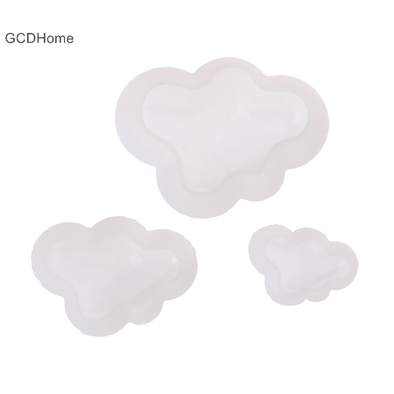 Gcdhome 3D Đám Mây Hình Chocolate Khuôn Silicon Mousse Fondant Cube Pudding Kẹo Khuôn Nóng