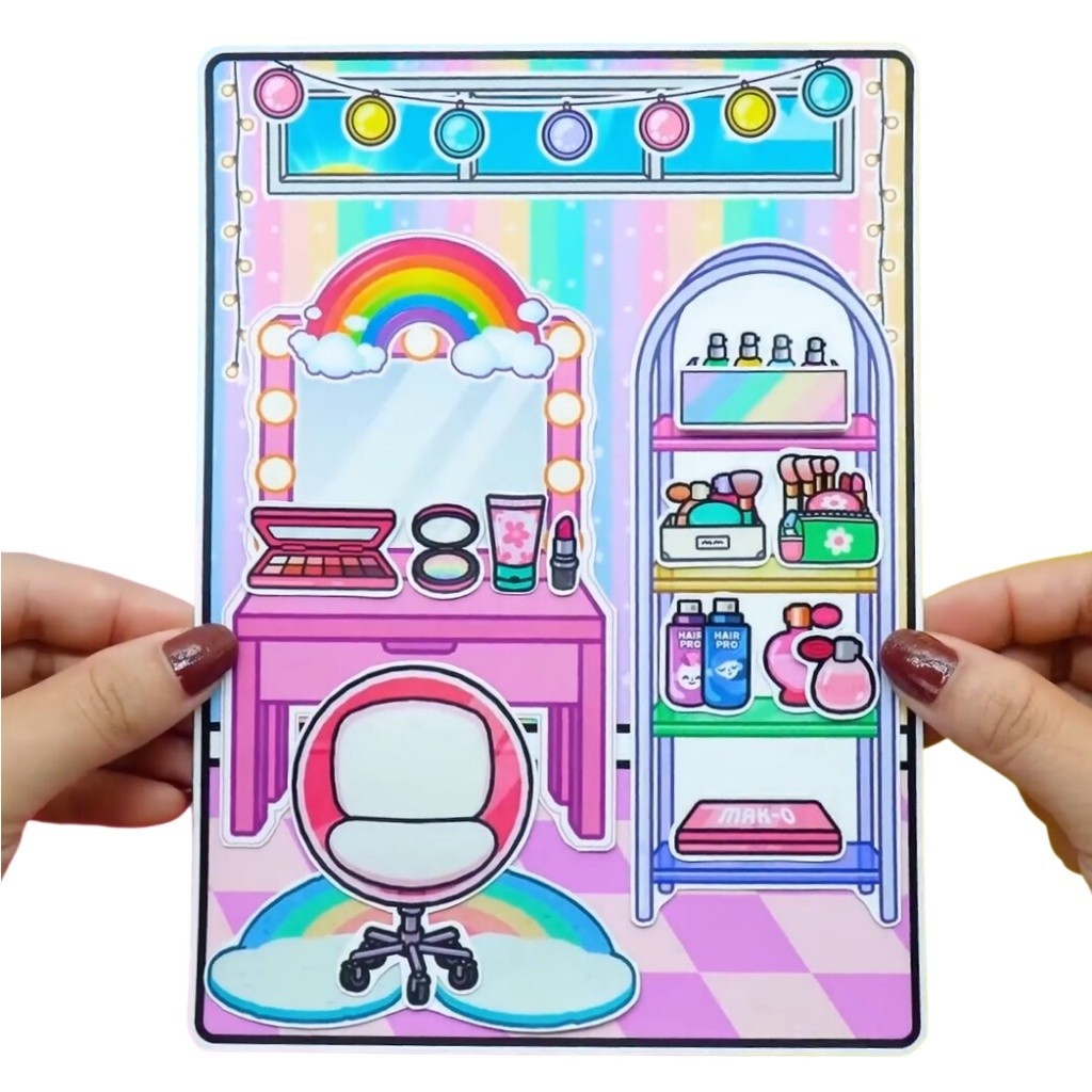 Đồ Chơi - Squishy - Kuromi - Đồ chơi giấy - Ngôi nhà búp bê đồ chơi thủ công bằng giấy công chúa tocaboca unicos h24