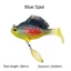 GAVESTO Mồi bass mềm có móc chì, Jig Swimbait SwimBait, Shad Bass Dark Sleeper Minnow Lure