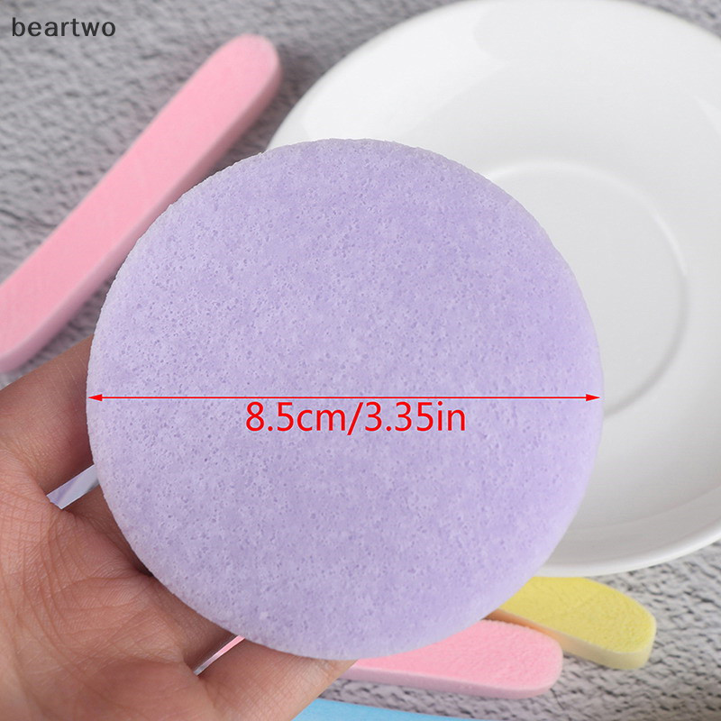 < Beartwo > 12 miếng bọt biển làm sạch da mặt dùng một lần Puff đẹp