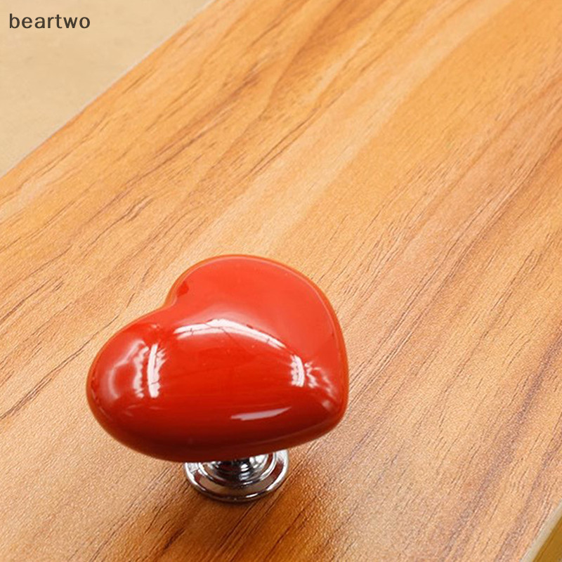 < Beartwo > Nút vệ sinh bằng nhựa đầy màu sắc hình trái tim tình yêu Tay cầm bằng nhựa dính, Tay cầm phụ kiện di động Dụng cụ ép vệ sinh Đẹp
