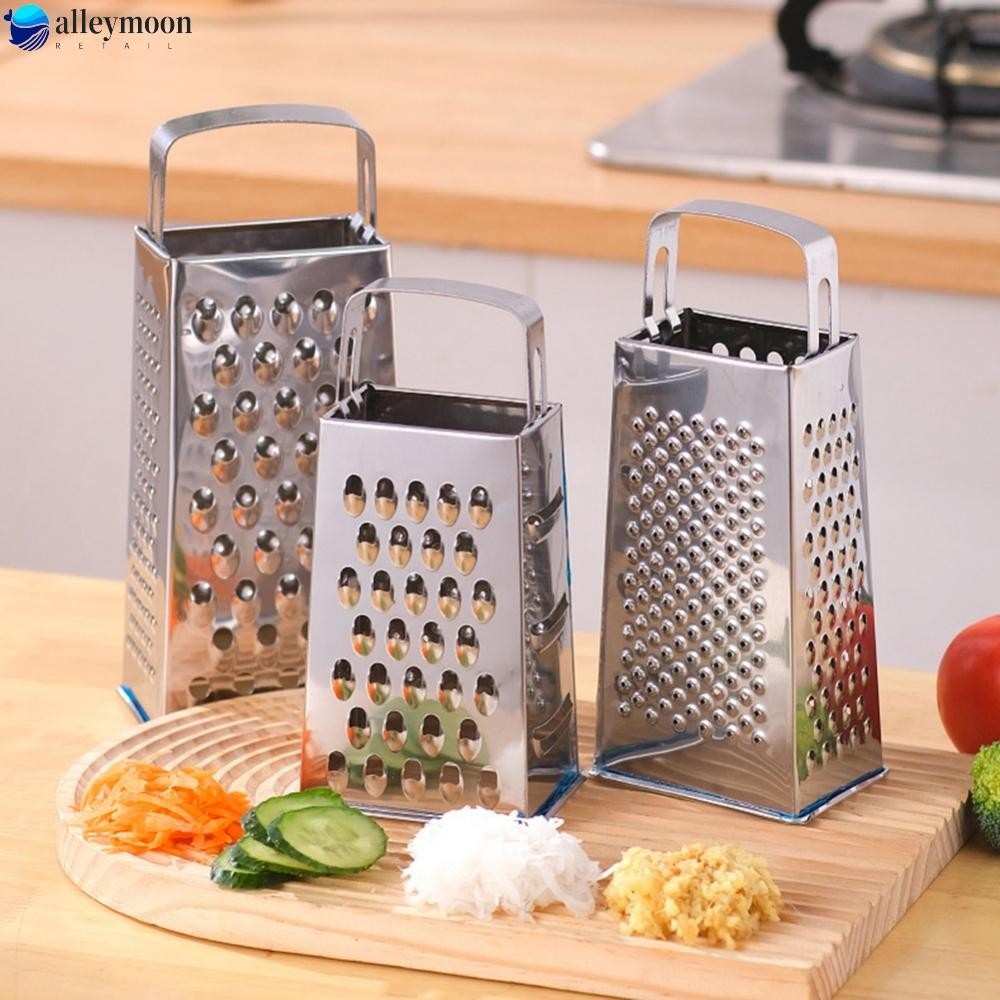 【FEELING 】9’’ Cheese Grater Box Sided Cheese Shredder Stainless Steel Kitchen Tool