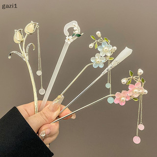 [gazi1] Que Tóc Phong Cách Trung Hoa Cổ Điển Cho Nữ Hoa Handmade Kẹp Tóc Vintage Phụ Kiện Trang Sức Đồ Trang Trí Tóc Boutique
