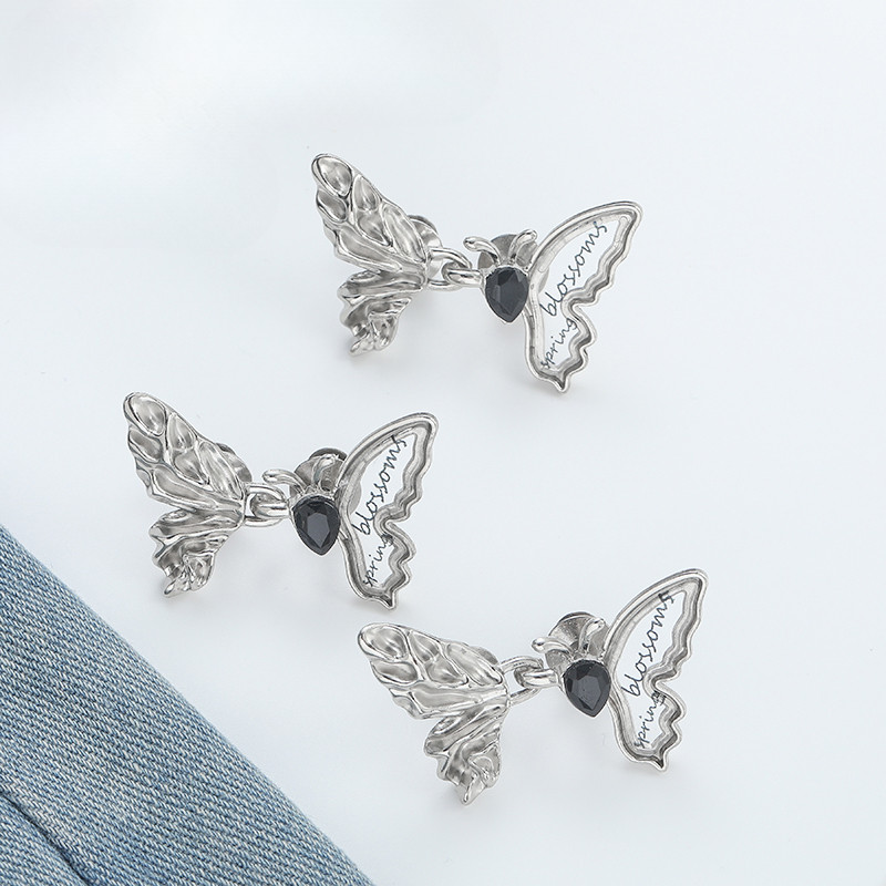 [Yunyuan] Khóa thắt lưng bướm trong suốt thời trang thắt chặt eo, nhẹ nhàng sang trọng, nguyên bản đơn giản, thời trang thích hợp, khóa thoáng mát, ẩn