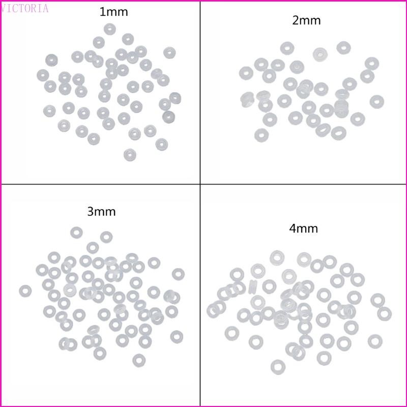 Vic Silicone Nút Chặn Cao Su DIY Trang Sức Thủ Công Làm Dây Chuyền Vòng Tay Anklets Kẹp Khóa Miếng Đệm Chống Trơn Trượt Charm Hạt