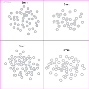 Vic Silicone Nút Chặn Cao Su DIY Trang Sức Thủ Công Làm Dây Chuyền Vòng Tay Anklets Kẹp Khóa Miếng Đệm Chống Trơn Trượt Charm Hạt