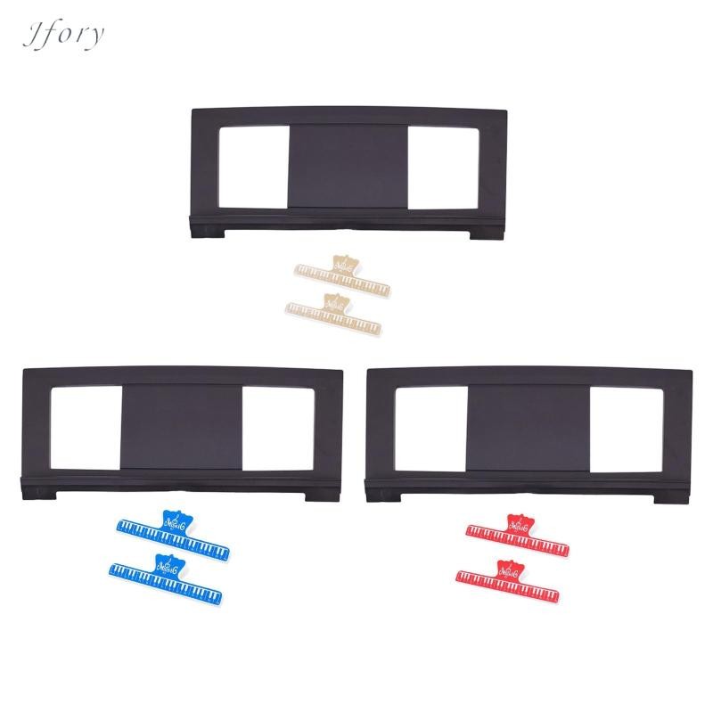 Jfory Giá đỡ nhạc Piano điện tử di động nhỏ gọn với kẹp Giá đỡ nhạc đa chức năng cho người mới bắt đầu chuyên nghiệp