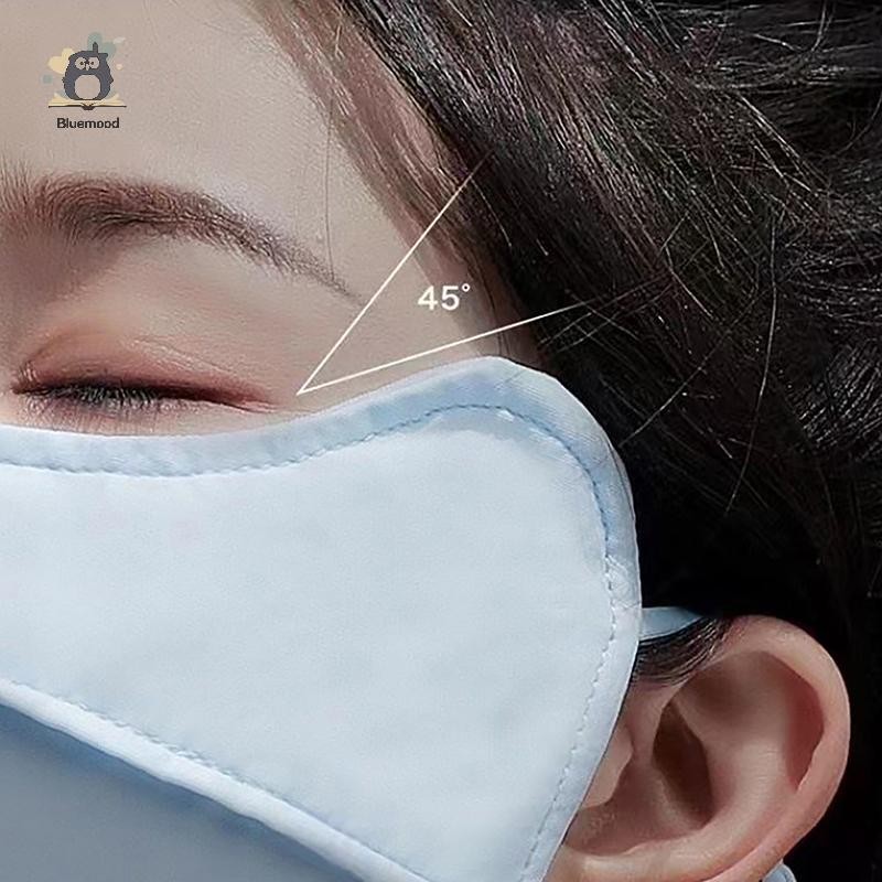 [Bluemood] Mặt nạ lụa băng Nam Nữ Chạy bộ Mặt nạ thể thao Đi xe đạp ngoài trời Có thể điều chỉnh Mặt nạ chống nắng thoáng khí Mới