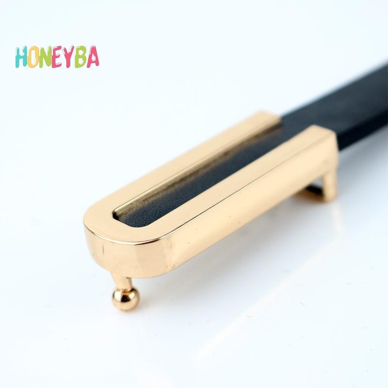 < Honeyba > Thắt Lưng Nữ Tối Giản Khóa Pin Da Mỏng Dây Thắt Lưng Nữ Cho Quần Jean Quần