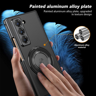 Ốp bảo vệ bản lề xoay 360 hoàn toàn mới cho Samsung Galaxy Z Fold 6 Silm SE Gấp đặc biệt 6 5 4 3 5G có màn hình Phim kính gấp khung