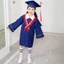 CATIYAHA 2 Cái / bộ Áo choàng tốt nghiệp cho trẻ em, Mẫu giáo có mũ tua rua Đồng phục đi học trẻ em, Chúc mừng tốt nghiệp Danh dự tốt nghiệp Áo choàng tốt nghiệp mẫu giáo dáng rộng