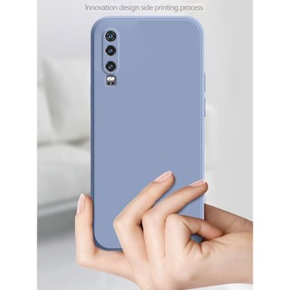 Thời Trang Mới Huawei P20 P30 Pro P40 Vuông Cản Khung Mỏng Mềm TPU Silicon Có Dây Đeo Tay Dây Đeo Cổ Tay
