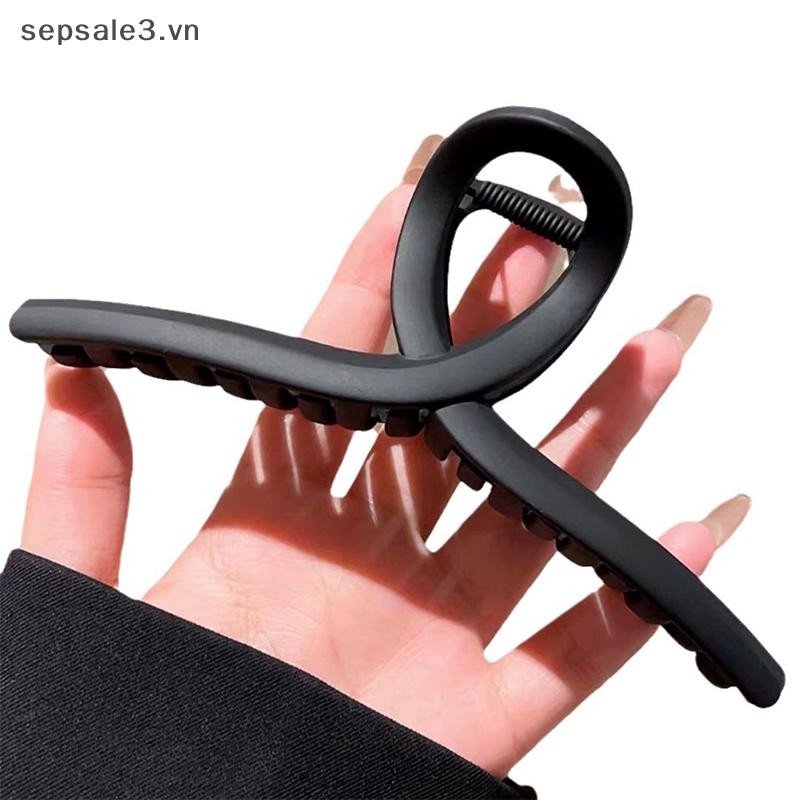 # sepsale # Kẹp Tóc Acrylic Thời Trang Cho Nữ Bé Gái Kẹp Lớn Ngọt Ngào Đa Năng Vuốt Tóc Màu Trơn Phụ Kiện Tóc Quà Tặng.