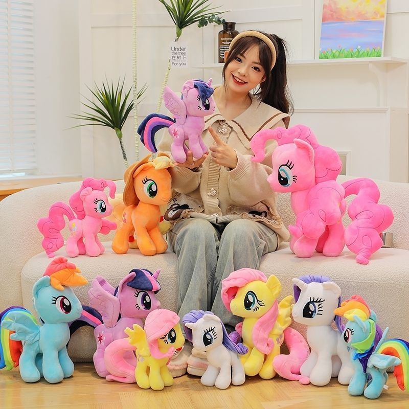 My Little Pony Nguyên mẫu Búp bê sang trọng Anime Gối mềm Cô gái Trái tim Fluttershy Twilight Sparkle Sofa Đồ trang trí Đồ chơi trẻ em