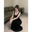 Váy đầm nữ dáng dài thiết kế khoét lưng sexy quyến rũ phong cách Hàn Quốc XIMIXI SP284