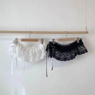 Váy Mini Ren Cozynest, Style Y2K Thêu Hoa với Chiếc Mông Rèm và Kẹp Bông Tai