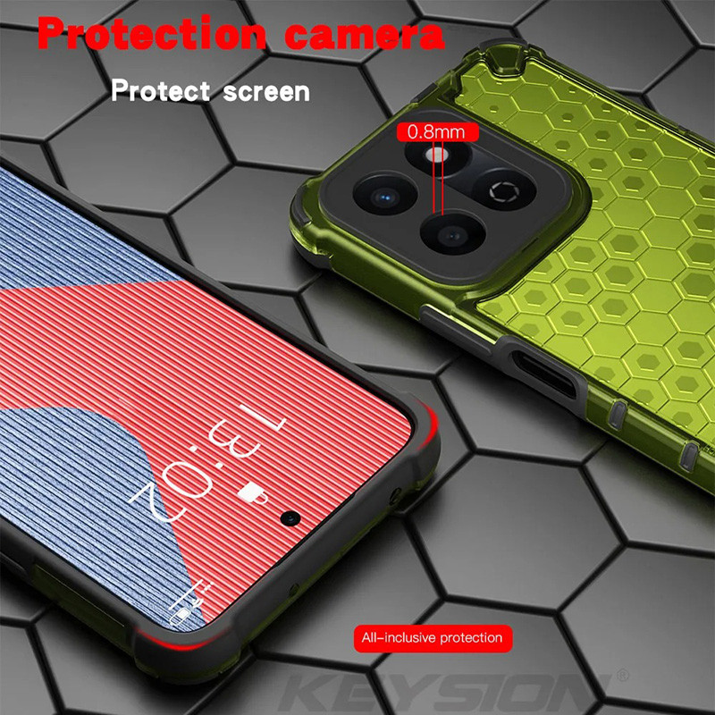 Dành Cho Honor X7c X7b X7a X7 Ốp Lưng PC Cứng & Silicon Mềm Chống Sốc Chống Rơi Tổ Ong Bảo Vệ