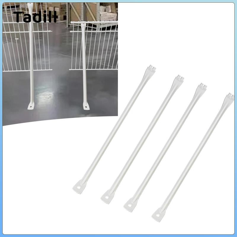 4x Giá đỡ hỗ trợ cho phụ kiện giá đỡ dây Tủ quần áo Giá đỡ phần cứng để lắp đặt Cung cấp hỗ trợ cho kệ
